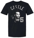 Stephon Castle Spurs Black Graphic T-Shirt | NBA Fan Tee S-5XL